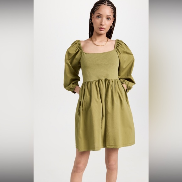 Nation Ltd. Heddie Dress In Green. Size large - Picture 1 of 9